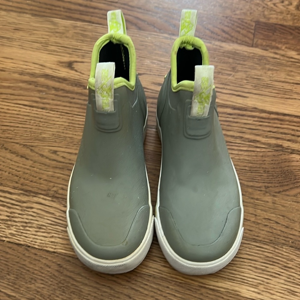 Rocky Kids Green and White Rain Boots